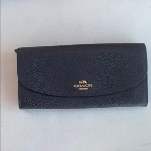 Coach navy wallet